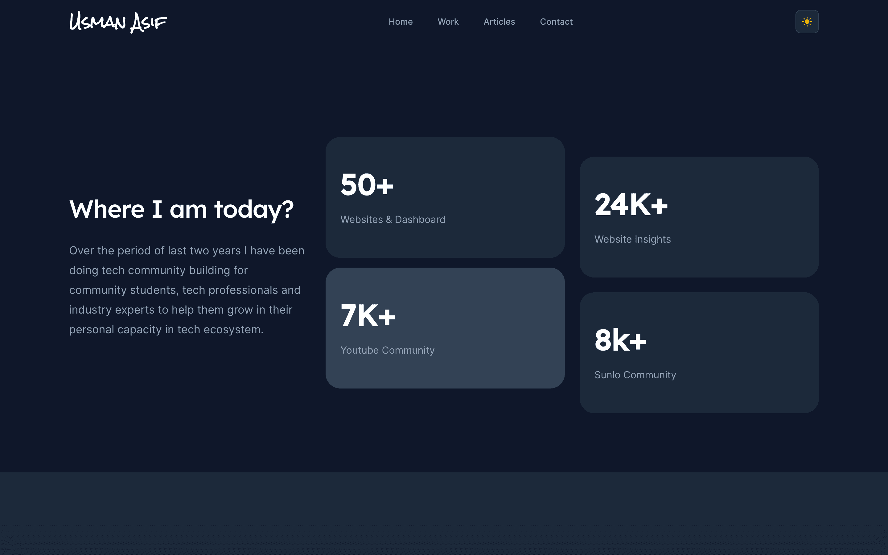 UAT | Portfolio theme build in Tailwind CSS & Next js 7